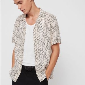ALL SAINTS men’s note shirt L ecru